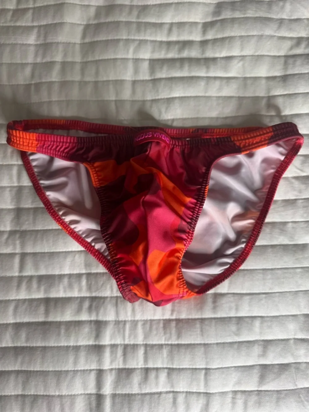 MODUS VIVENDI Orange-Pink Swim Bottoms - Picture 1 of 4